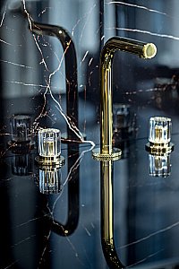 Смеситель для раковины Boheme ELEGANTE 152-G-EL золото купить в интернет-магазине сантехники Sanbest