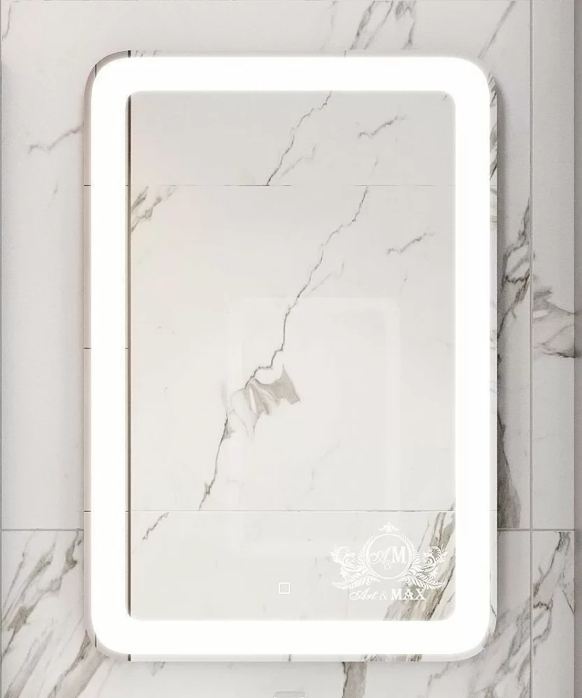 Зеркало с подсветкой ART&MAX LATINA 55x80 в ванную от интернет-магазине сантехники Sanbest