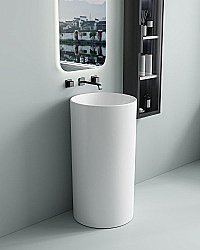 Раковина напольная SantiLine 45 SL-4014 белая купить в интернет-магазине Sanbest