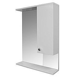 Зеркало со шкафом Loranto Моника CS00047790 60 белое, правостороннее купить в интернет-магазине сантехники Sanbest