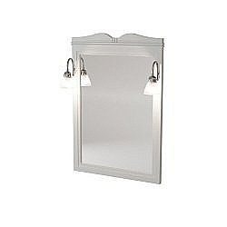 Зеркало Caprigo Borgo 60–70 с отверстиями для светильников Серое в ванную от интернет-магазине сантехники Sanbest