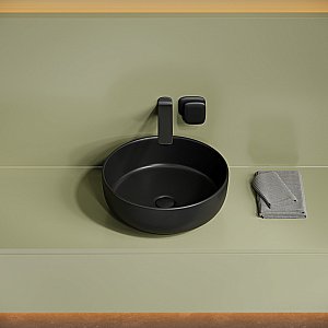 Раковина Sancos Taycan 37,5 CN12003MB черная матовая купить в интернет-магазине Sanbest