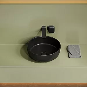 Раковина Sancos Taycan 37,5 CN12003MB черная матовая купить в интернет-магазине Sanbest
