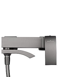 Смеситель для ванны с душем WONZON & WOGHAND FIT, Темный графит (WW-88639009-BGM) купить в интернет-магазине сантехники Sanbest