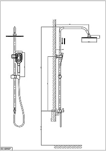 Душевая система D&K DC1005507 купить в интернет-магазине сантехники Sanbest
