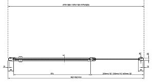 Душевая дверь Ravak Chrome CSD2 100 профиль белый/стекло прозрачное купить в интернет-магазине Sanbest