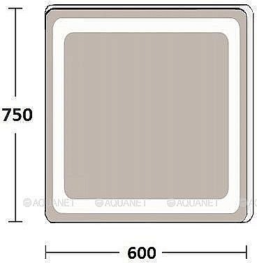 Зеркало LED De Aqua СМАРТ 188929 60x75 в ванную от интернет-магазине сантехники Sanbest