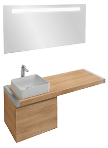Мебель для ванной Jacob Delafon PARALLEL 60 1 ящик, квебекский дуб для ванной в интернет-магазине Sanbest