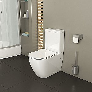 Унитаз напольный Grossman GR-4446 безободковый, с бачком, с крышкой микролифт купить в интернет-магазине Sanbest