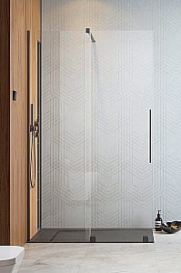 Душевое ограждение Radaway Furo Brushed GunMetal Walk-in 140 10106738-92-01 стекло прозрачное/профиль брашированная оружейная сталь купить в интернет-магазине Sanbest