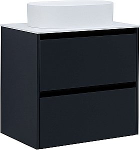 Тумба с раковиной Allen Brau Activity 70 1.34003.AM антрацит матовый/черный брашированный для ванной в интернет-магазине Sanbest