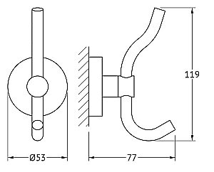 Крючок ARTWELLE Harmonie HAR 004 купить в интернет-магазине сантехники Sanbest