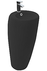 Раковина WeltWasser WW Leerbach 3838 MT-BL 10000013333 черная матовая купить в интернет-магазине Sanbest