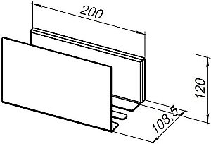 Полка Aquanet Магнум 302229 20 белая купить в интернет-магазине сантехники Sanbest