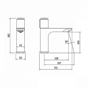 Смеситель для раковины IDDIS Slide SLIBLBTi01 купить в интернет-магазине сантехники Sanbest