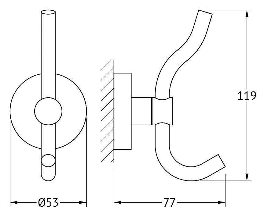 Крючок ARTWELLE Harmonie HAR 004 купить в интернет-магазине сантехники Sanbest