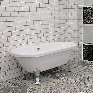 Акриловая ванна Радомир Леонесса 1 на ножках Лилия Chrome купить в интернет-магазине Sanbest