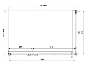Душевой уголок Veconi Premium Alassio SP GR AL-SP-120100-00-GR-C4 120х100 стекло прозрачное осветленное/профиль брашированный графит купить в интернет-магазине Sanbest