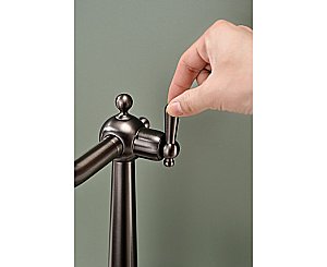 Смеситель для кухни Paulmark Retro Re213226-GM вороненая сталь купить в интернет-магазине сантехники Sanbest