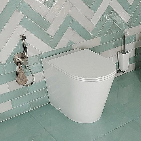 Унитаз приставной IDDIS Calipso Rimless CALRDSEi26 безободковый, с крышкой микролифт купить в интернет-магазине Sanbest