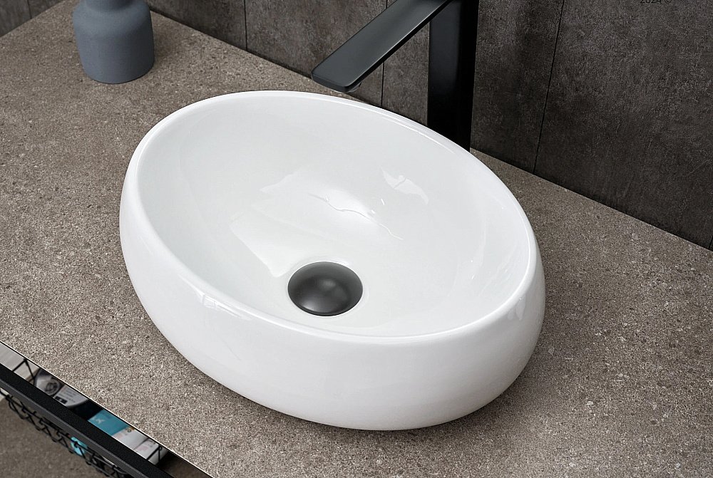 Раковина накладная Gid Lago 40 N9030ds 51235 белая купить в интернет-магазине Sanbest