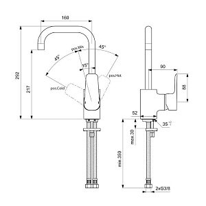 Смеситель для раковины Ideal Standard Ceraplan III B0708AA купить в интернет-магазине сантехники Sanbest