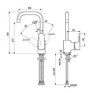 Смеситель для раковины Ideal Standard Ceraplan III B0708AA купить в интернет-магазине сантехники Sanbest