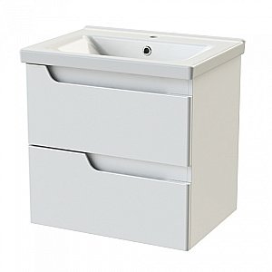 Тумба с раковиной Orange TOPLINE-Milano TP-M65-02+RA белая для ванной в интернет-магазине Sanbest