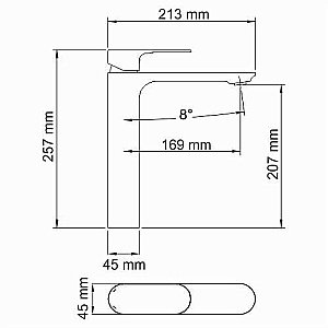 Смеситель для раковины WasserKRAFT Elbe 7403H купить в интернет-магазине сантехники Sanbest