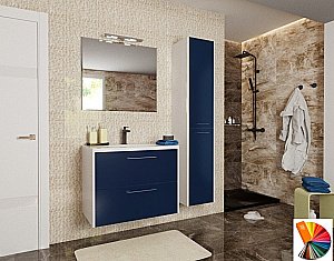 Тумба с раковиной Эстет Vegas 90 любой цвет тумбы и раковины под заказ для ванной в интернет-магазине Sanbest