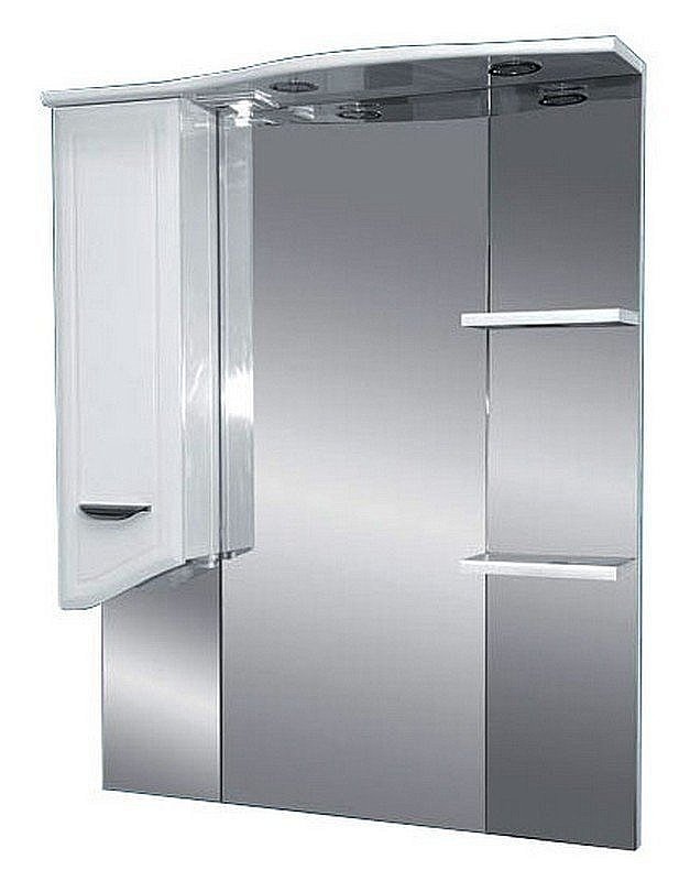 Зеркало со шкафом Misty Дрея 82,5 белый в ванную от интернет-магазине сантехники Sanbest