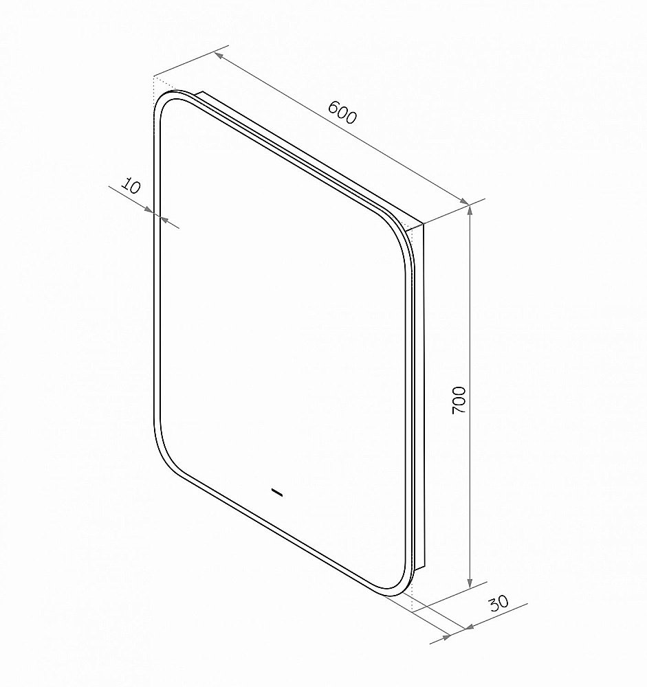 Зеркало ART&MAX SIENA 60 AM-Sie-600-700-DS-F в ванную от интернет-магазине сантехники Sanbest