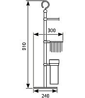 Стойка для ванной Kaiser KH-2615 хром купить в интернет-магазине сантехники Sanbest
