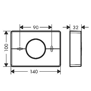 Диспенсер гигиенических пакетов Hansgrohe AddStoris 41773670 черный матовый купить в интернет-магазине сантехники Sanbest