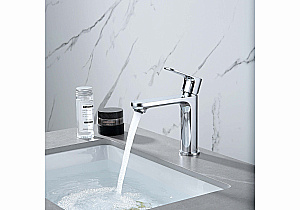 Смеситель для раковины Aquatek Альфа AQ1910CR хром купить в интернет-магазине сантехники Sanbest