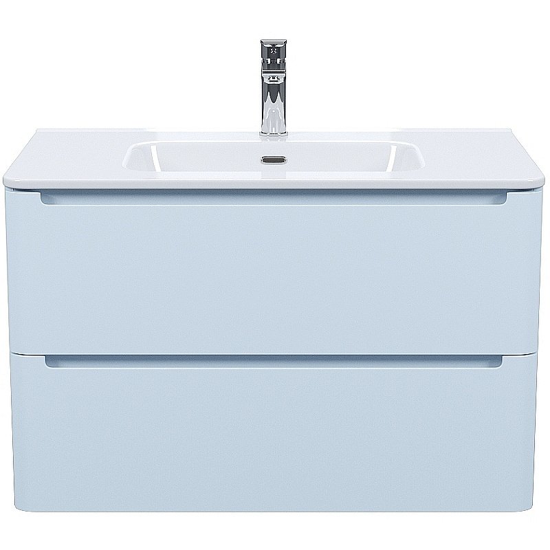 Тумба с раковиной Iddis Edifice 80 EDI80B0i95K голубая для ванной в интернет-магазине Sanbest