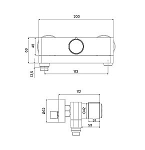 Смеситель для ванны Iddis Slide SLISBBTi02WA глянцевый хром купить в интернет-магазине сантехники Sanbest