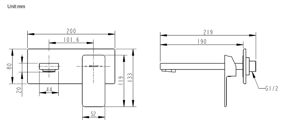 Смеситель для душа Bravat PHILLIS P69183C-ENG купить в интернет-магазине сантехники Sanbest