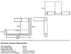Держатель для туалетной бумаги Bemeta Nero 135012220 купить в интернет-магазине сантехники Sanbest