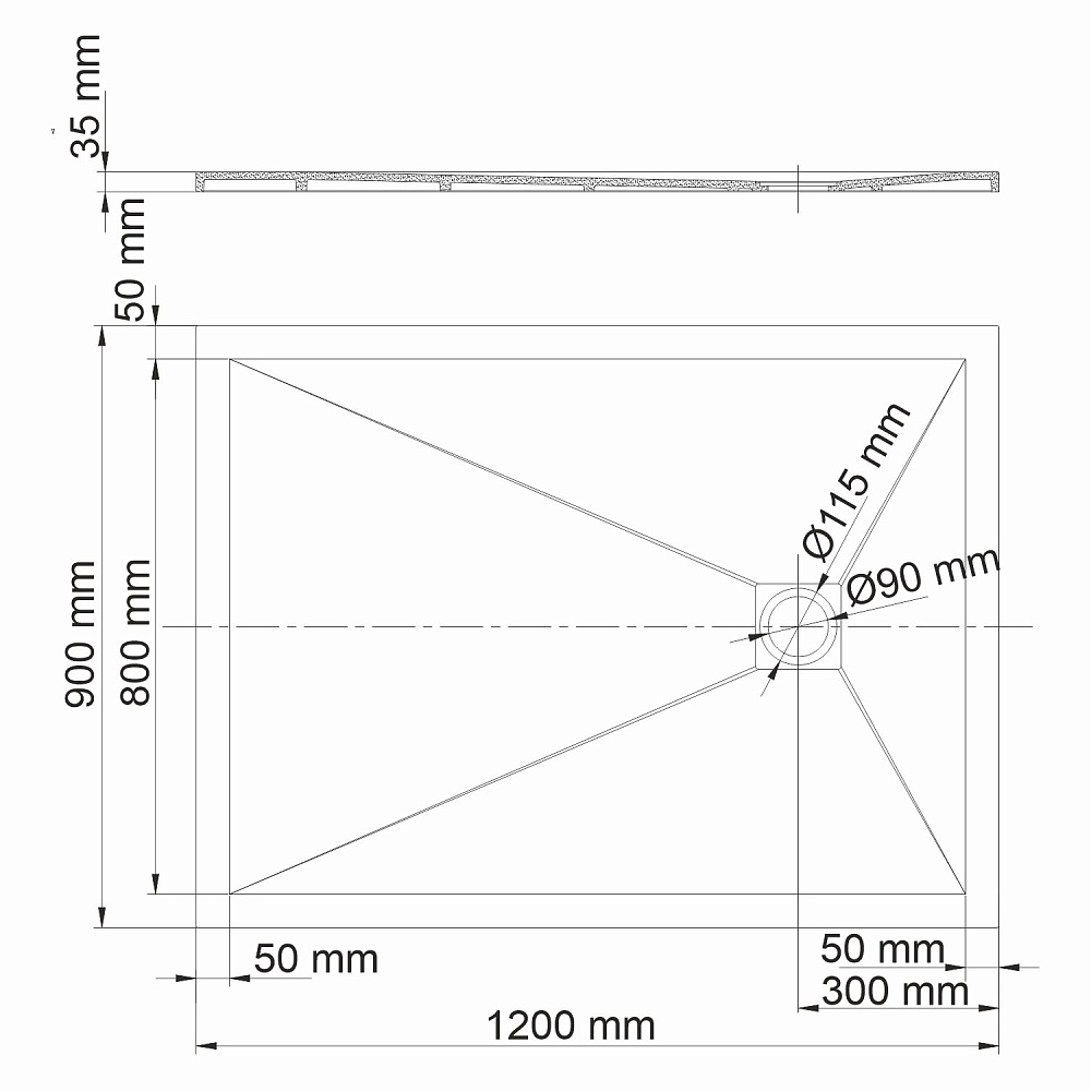 Душевой поддон WasserKRAFT Dill 61T07 купить в интернет-магазине Sanbest