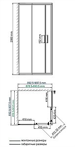 Душевой уголок WasserKRAFT Main 41S 41S03 90х90 профиль серебристый/стекло прозрачное купить в интернет-магазине Sanbest