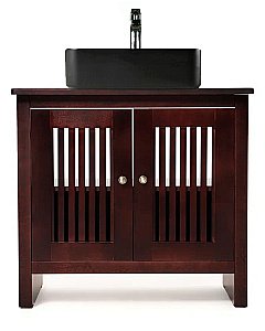 Тумба с раковиной Orange Capri OCN-75TU орех для ванной в интернет-магазине Sanbest