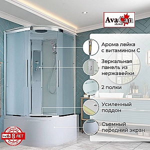 Душевая кабина AvaCan EM Серия EM5080 80х80 стандартная купить в интернет-магазине Sanbest