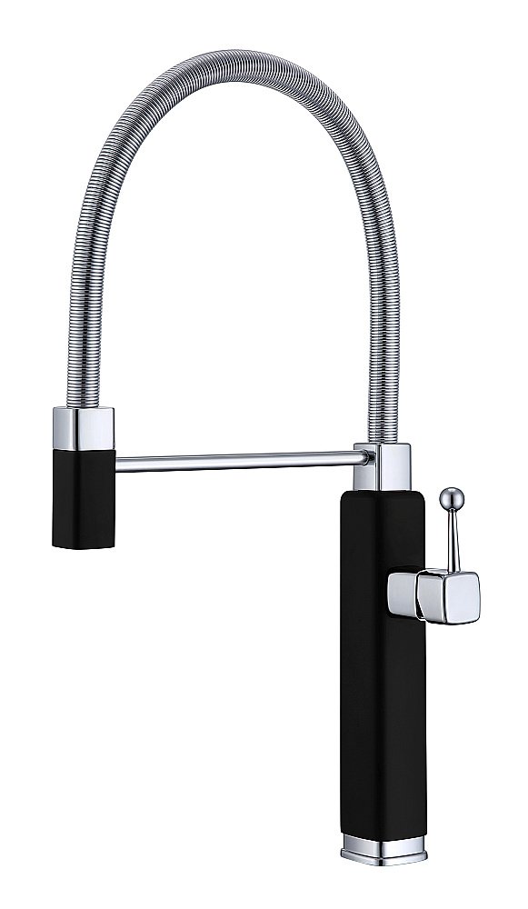 Смеситель для кухни Vincea VKF-101MB черный матовый купить в интернет-магазине сантехники Sanbest