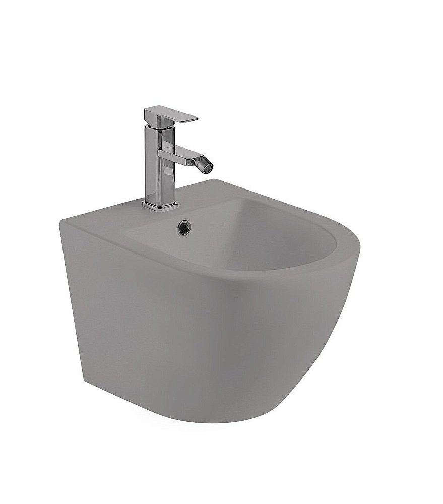 Биде подвесное WeltWasser MERZBACH 005MT-GR серый матовый купить в интернет-магазине Sanbest