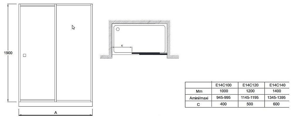 Душевая дверь Jacob Delafon SERENITY 120 купить в интернет-магазине Sanbest