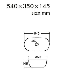 Раковина накладная Orange 54 B07-540W белая купить в интернет-магазине Sanbest