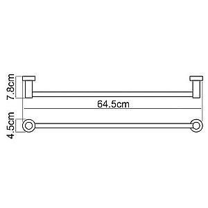 Полотенцедержатель WasserKRAFT Donau K-9430 купить в интернет-магазине сантехники Sanbest