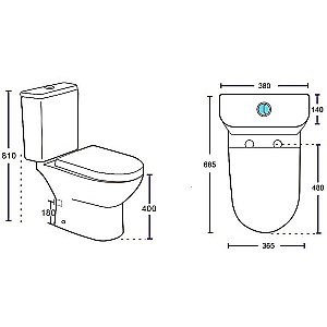 Унитаз напольный Aquanet Ray 326011 безободковый, с бачком, с крышкой микролифт, слив торнадо купить в интернет-магазине Sanbest