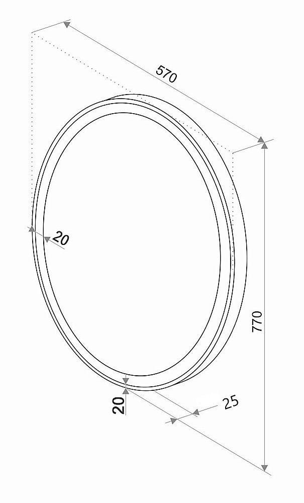 Зеркало Континент Verso ЗЛП40 57x77 в ванную от интернет-магазине сантехники Sanbest